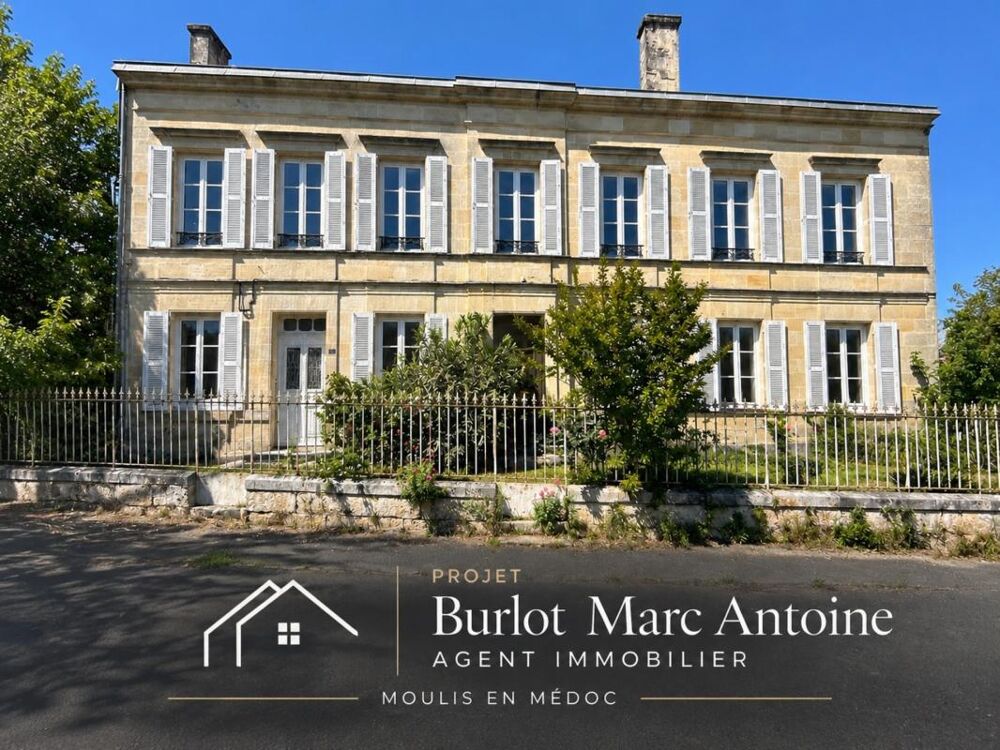 MOULIS-EN-MÉDOC  MAISON BOURGEOISE À DIVISER  PROJET INVESTISSEUR 4 À 5 LOGEMENTS