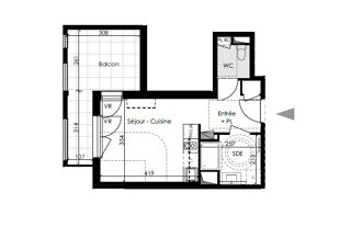  Appartement à louer 1 pièce 27 m²