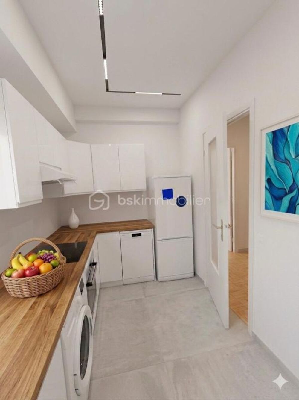Appartement 3 pièces  71 m²  Nice Nord  Lumineux  Traversant - Balcon - Garage