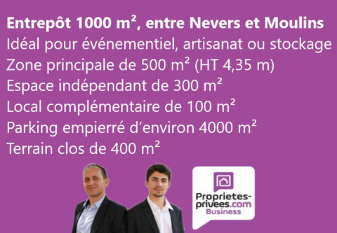 ENTREPOT 1000 M2 ENTRE NEVERS ET MOULINS 107000 58470 Magny cours