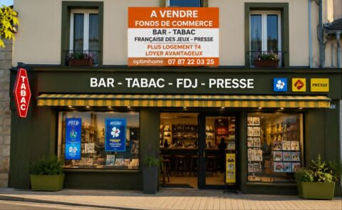 Fonds de commerce Bar – Tabac – Fran&ccedil;aise des Jeux – Presse – Emplacement n&deg;1 – Redon (35) 214600 35600 Redon