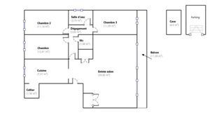  Appartement � vendre 5 pi�ces 93 m�