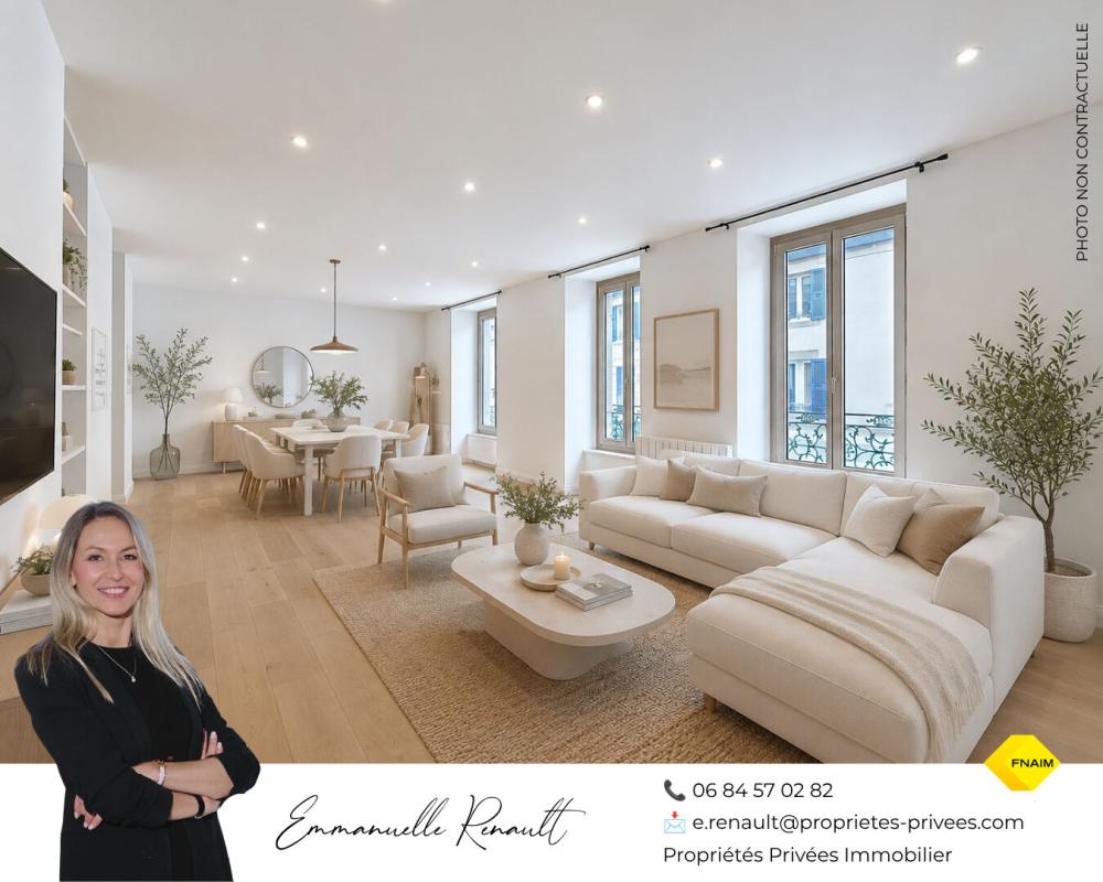 AURAY CENTRE Superbe appartement T4, 2 chambres, de 123,82 m²