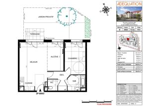  Appartement à vendre 2 pièces 57 m²