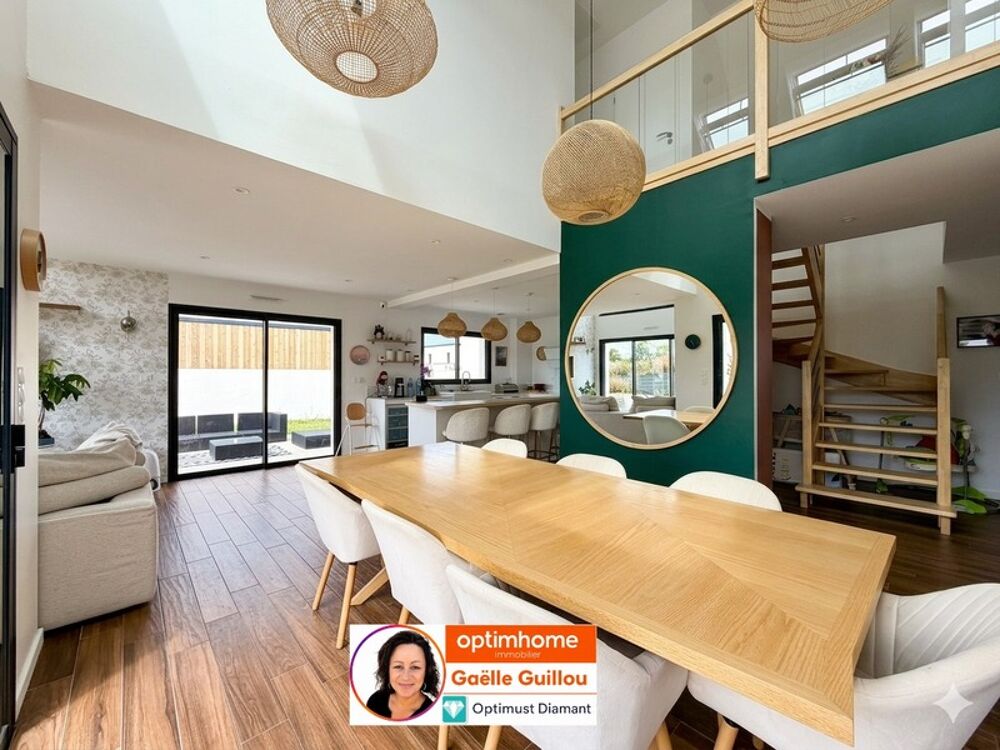 SANTEC : Maison contemporaine de 6 pièces + garage - 131m² - Vie de plain pied