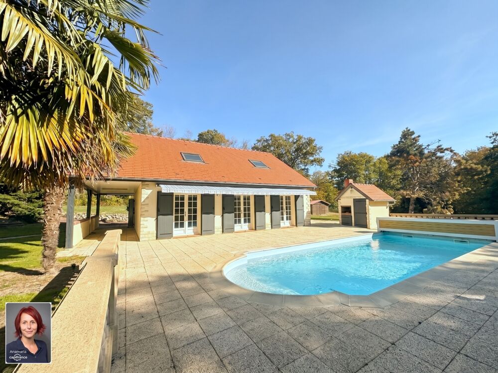 Vente Maison CHAMPROND EN GATINE (28)- Coup de cœur! Demeure de prestige au calme absolu, avec piscine chauffée, sur 5 592 m² de terrain bois Champrond en gatine