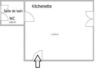  Appartement à vendre 1 pièce 15 m²