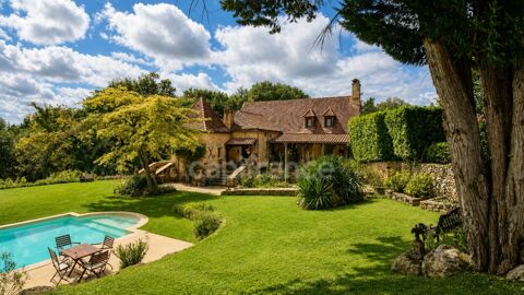   Maison périgourdine en pierre avec gîte, piscine et 1,25 ha de terrain – Doissat Maison - 7 pièce(s) - 214 m²