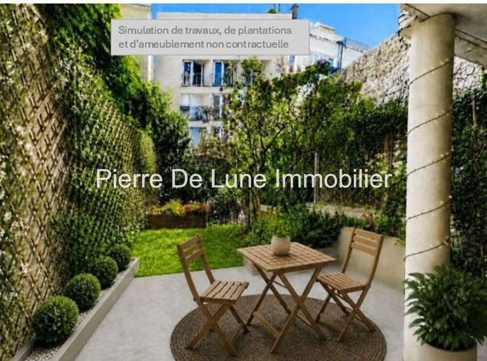 Vente Appartement Paris 19 Télégraphe / Studio 23,5 m², jardin, cave, parking Paris 19