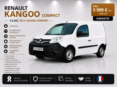 Renault Kangoo Express 1&deg; Main / 1.5L dci 75cv Gra Pack GRAND CONFORT CLIM/REGUL/LI 2020 occasion Abbecourt 60430