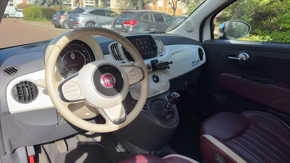 500 C 1.2 MPi 69 Lounge - Toit ouvrant 2016 occasion 78000 Versailles