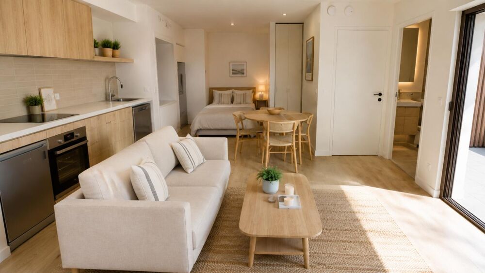 * MAGNIFIQUE T1 AVEC GRANDE TERRASSE + PARKING *