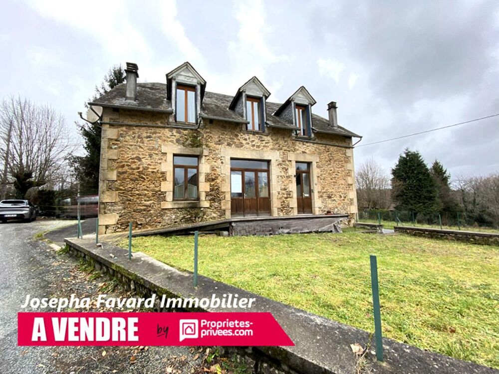 Maison 165 m² - 4 chambres- terrain 1560 m² - Chamberet-109 000