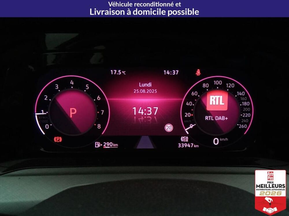 Golf 1.0 eTSI OPF 110 DSG7 Life +GPS +Cam&eacute;ra 2022 occasion 10150 Lavau