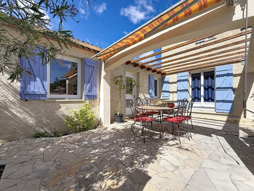 MURVIEL LES MONTPELLIER (34) - Maison familiale à vendre 7 pièces, 134 m2 - Grand terrain 1417 m2 arboré, clos avec piscine