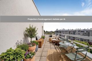 Vente Appartement Appartement avec terrasse panoramique de 57m2 au dernier étage Paris 20