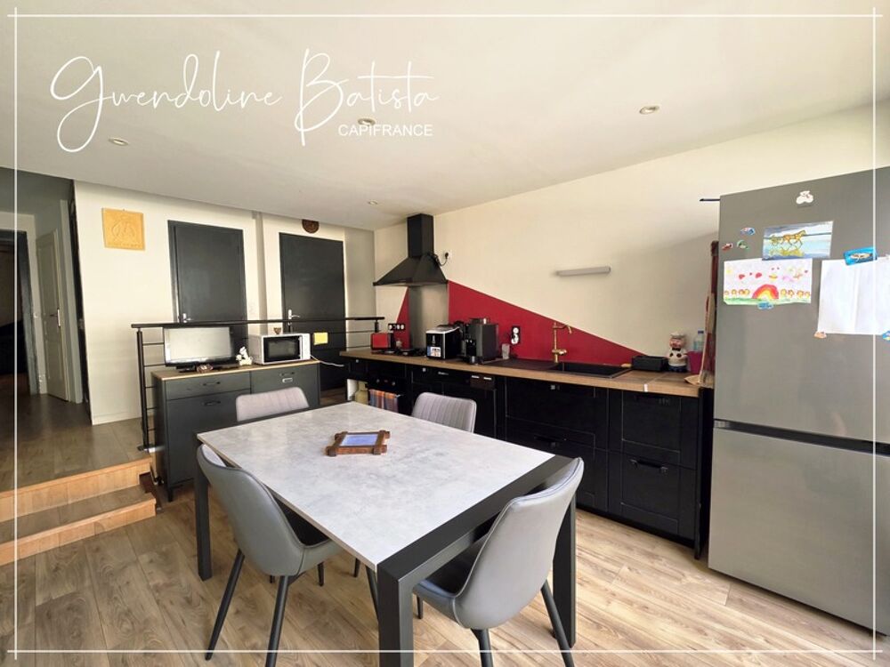 Maison de village en pierre 93m² (150m² surface utile) - 2 chambres - Terrasse 16m²