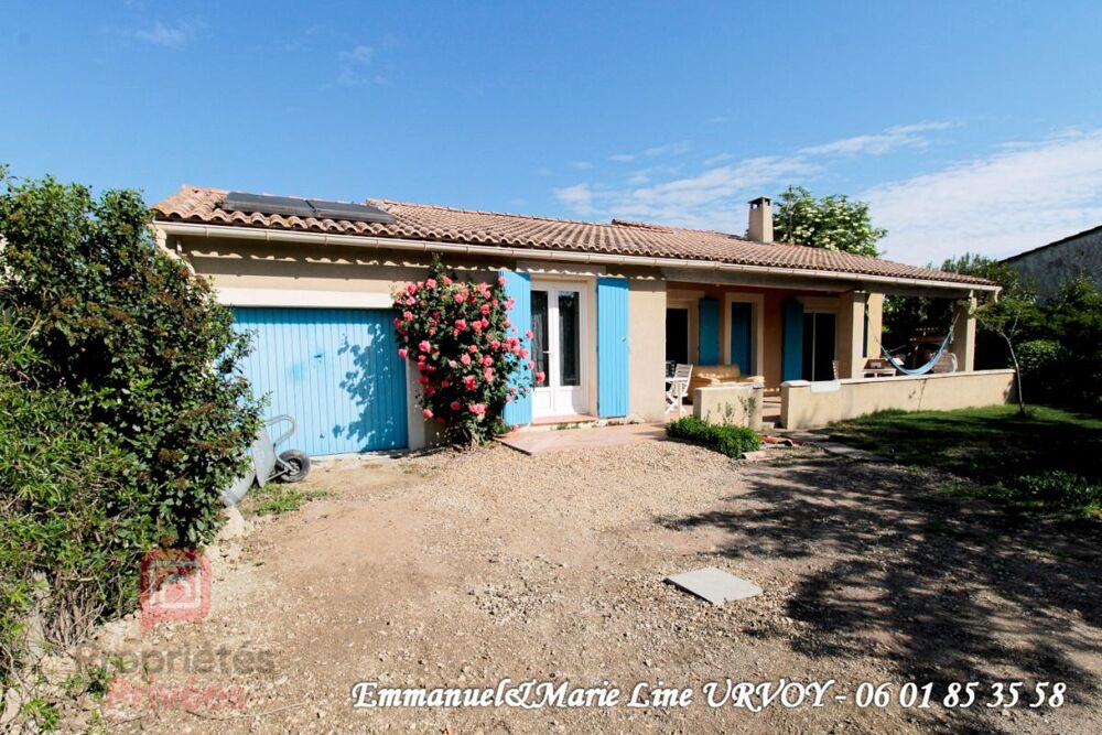 A VENDRE - GRAVESON: Maison de plain-pied avec garage et jardin