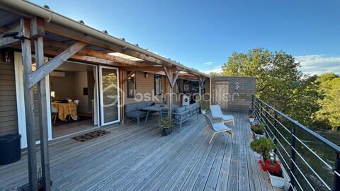   Sur une parcelle en pleine propri�t� de 500 m� MOBIL-HOME TR�S R�CENT ENTRE CIEL ET VALL�E - VUE PANORAMIQUE EXCEPTIONNELLE ! Maison - 4 pi�ce(s) - 43 m�