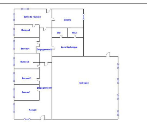   LOCAUX COMMERCIAUX / BUREAUX 250m² 