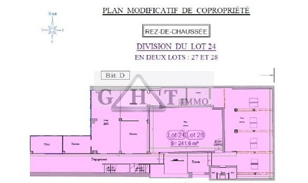   A vendre 242M²– Espace de bureaux – Montreuil 