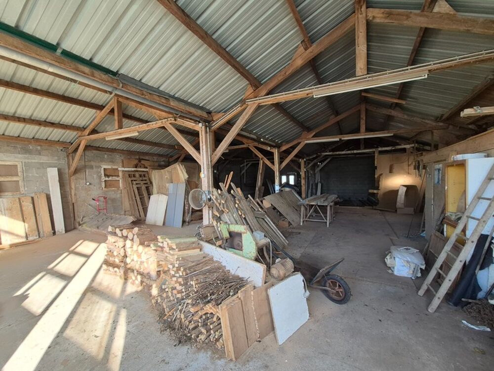 Vaste entrepôt denviron 260 m² avec garage attenant et terrain  Saint-Savinien 17350