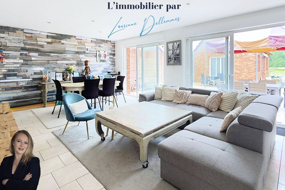 Pavillon individuel semi plain-pied 130 m2, 4 chambres avec garage et son studio indépendant de 30m2 - Thun Saint Amand (59) de