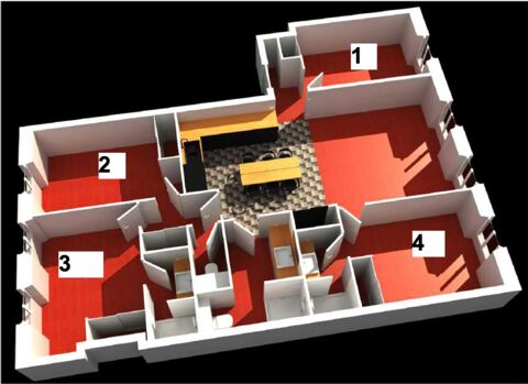  Appartement � louer 5 pi�ces 92 m�