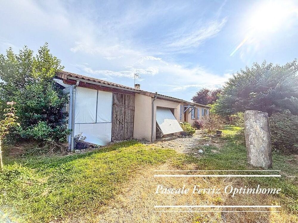 Vente Maison BEAUCHALOT 31360 - Charmante Maison Plain-pied T5 - 104m² - 4 Chambres sur terrain de 888m² Beauchalot