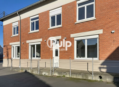 Local commercial/professionnel en RDC divisible en plusieurs cellules &agrave; louer - 4 bureaux - WC - Parking privatif 1650 59148 Flines lez raches