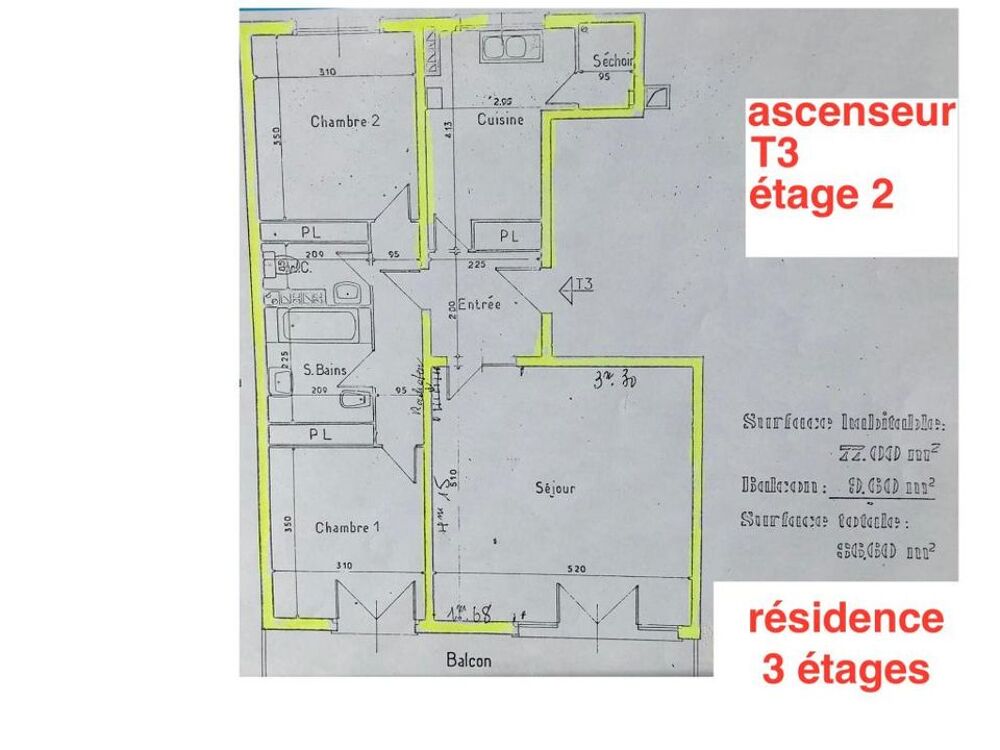 Location Appartement Appartement de 76m2 à louer sur Le Bouscat Le bouscat