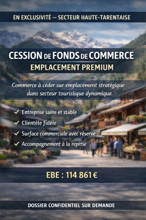 Fonds de commerce &agrave; vendre  () 246400 73700 Bourg saint maurice