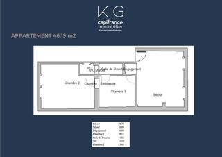  Appartement � vendre 4 pi�ces 46 m�