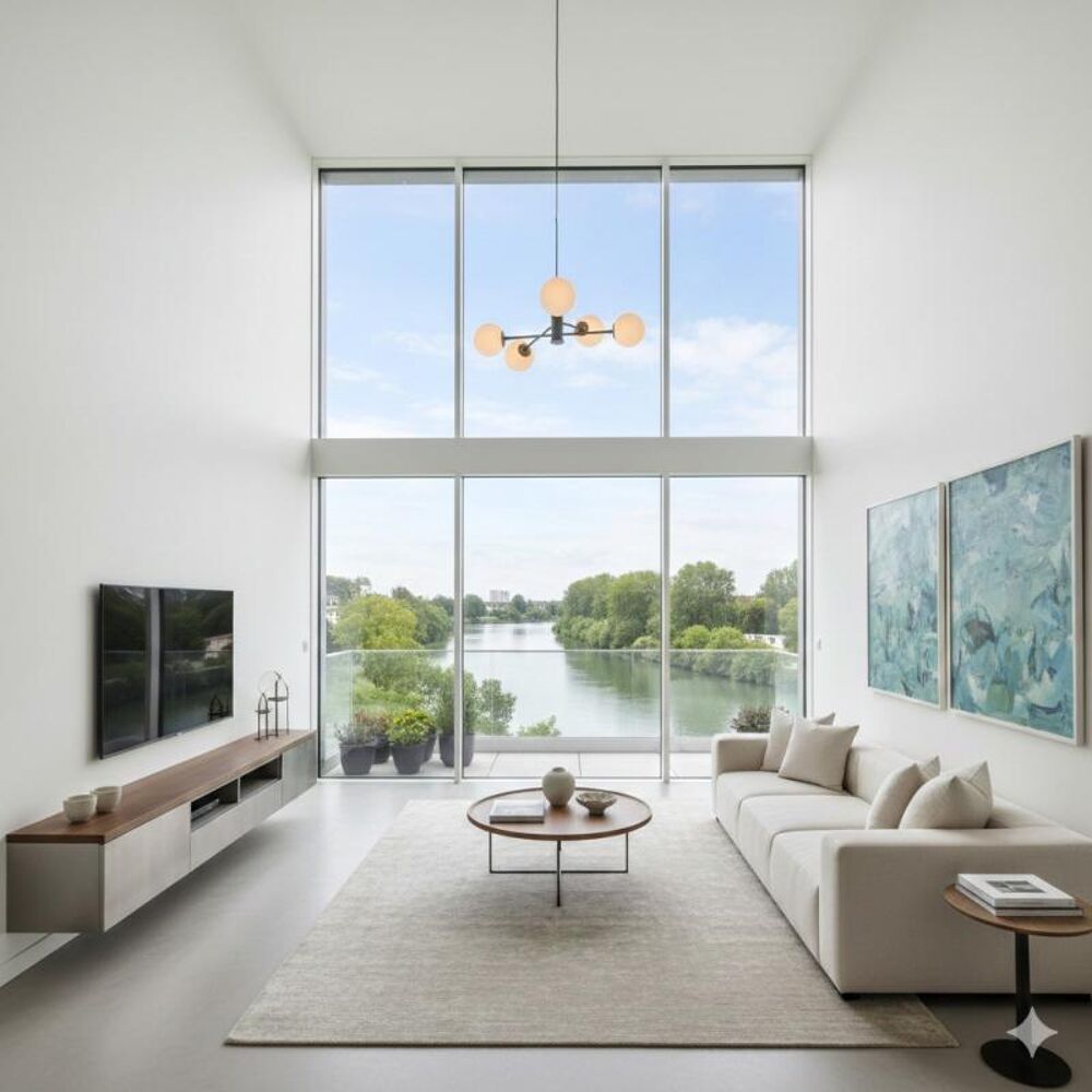 LIVRÉ 5 PIÈCES DUPLEX DERNIER ÉTAGE AVEC GRANDE TERRASSE SUR LES BORDS DE MARNE