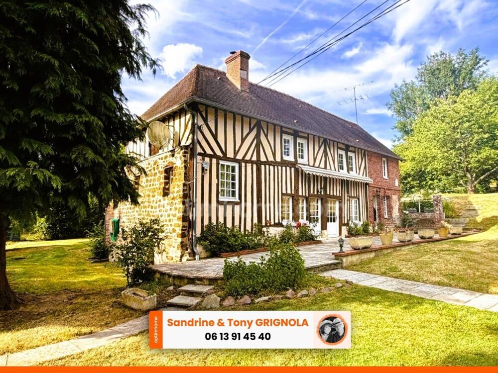 Vente Maison Maison normande de caractère de 121 m² avec 4 chambres, vie de plain-pied, Le Mesnil-Guillaume (14100), à moins de 10 minutes de Lisieux