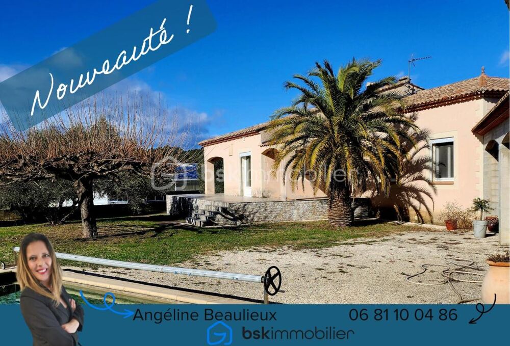Belle villa de plain-pied avec annexes et piscine