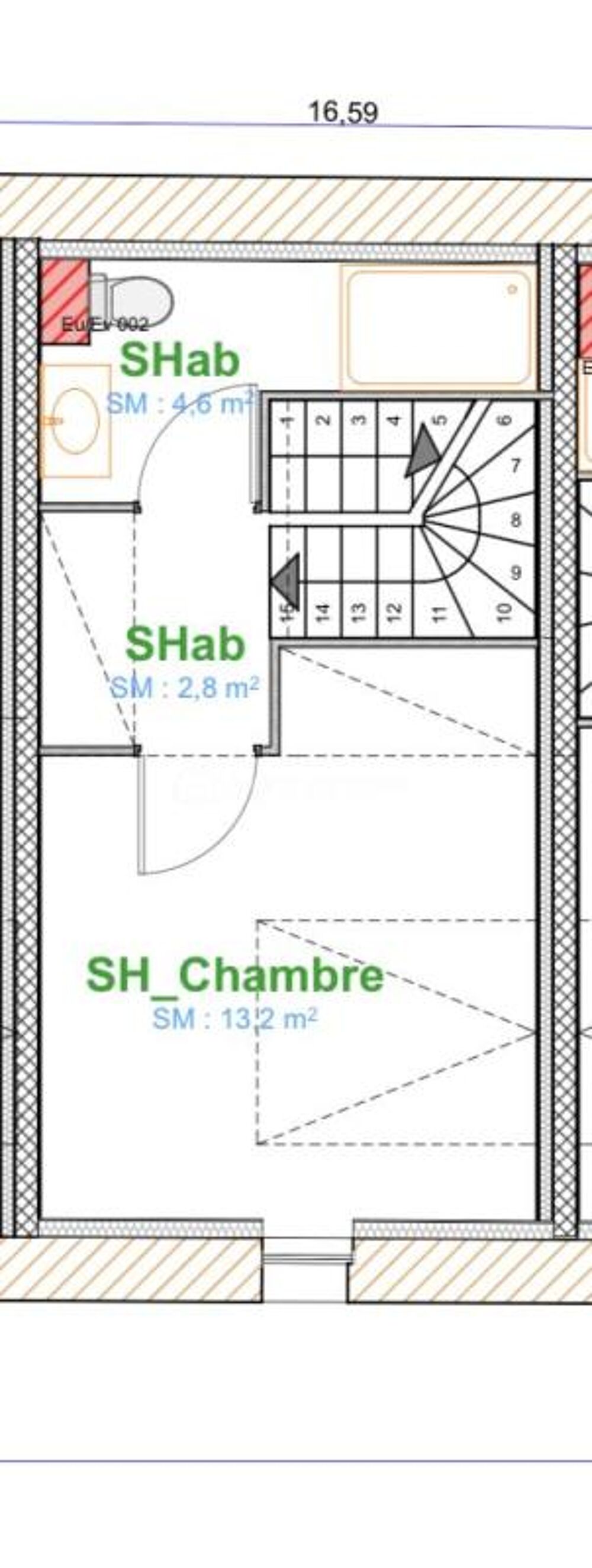 Vente  AUSSONNE Duplex T2 avec jardinet privatif dans bâtisse de caractère réhabilitée