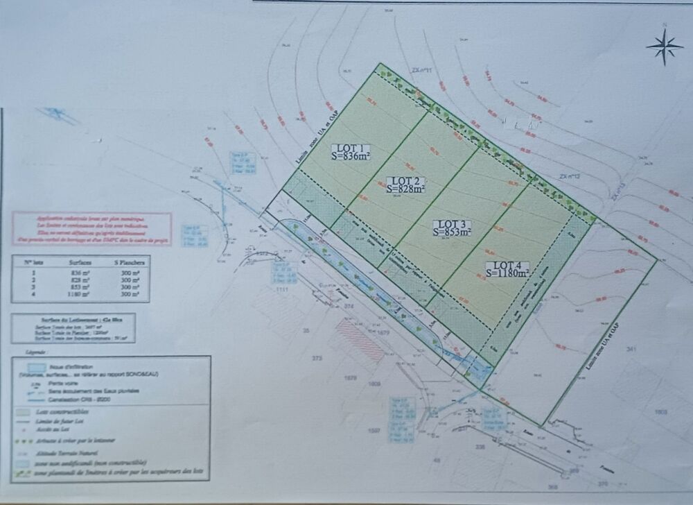 Vente Terrain Terrain à vendre   (16) Viabilisé de 853 m2 Roullet saint estephe