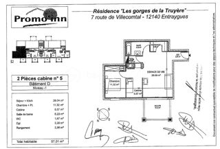  Appartement à vendre 2 pièces 55 m²