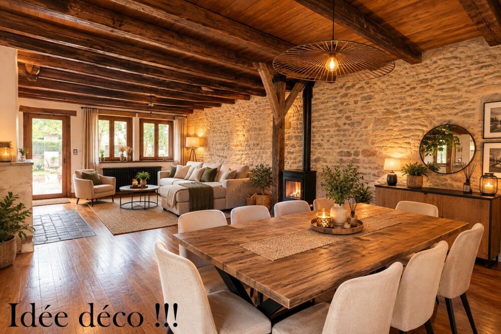 Ferme Rénovée à vendre 6 pièces 249m² SAINT DENIS LES BOURG (01)