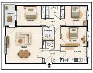  Appartement à vendre 4 pièces 90 m²