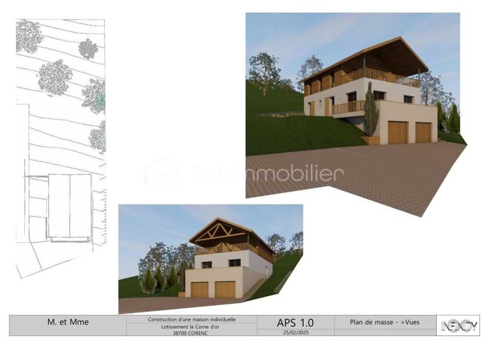 Vente Terrain Terrain viabilisé sur la commune de Corenc Corenc