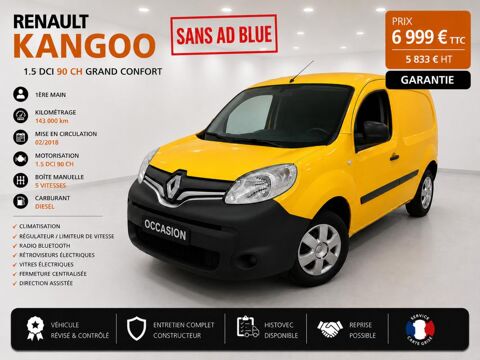 Renault Kangoo Express 1&deg; Main / 1.5L DCI 90cv GRAND CONFORT SANS AD BLUE CLIM/LIMI 2018 occasion Abbecourt 60430