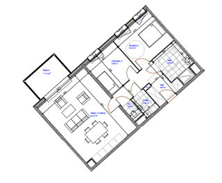  Appartement  vendre 3 pices 74 m