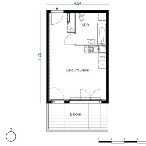  Appartement � louer 1 pi�ce 28 m�