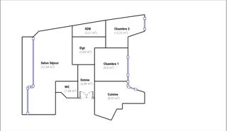  Appartement � vendre 3 pi�ces 71 m�