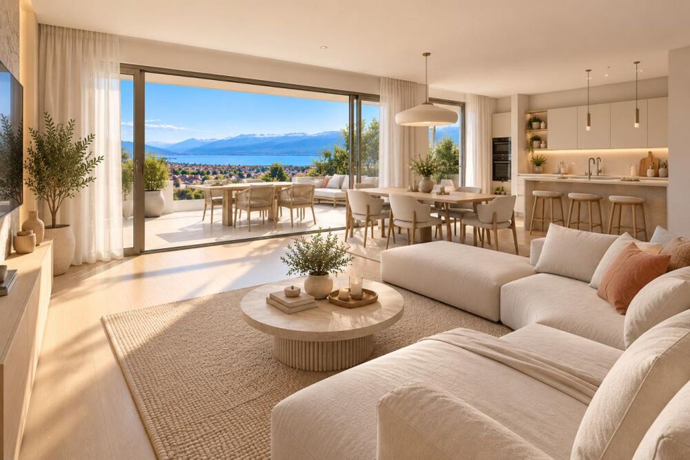 T3 THONON-LES-BAINS 63m² - BALCON/CELLIER - GRAND SÉJOUR/CUISINE OUVERTE