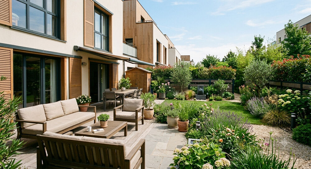Vente Appartement - T4 orienté SUD-EST avec JARDIN PRIVATIF, PARKING, PROCHE GARE - Mantes la jolie