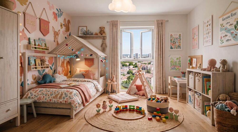 SUPERBE appartement 3 pièces avec BALCON SPACIEUX et place de parking à BORDEAUX !!