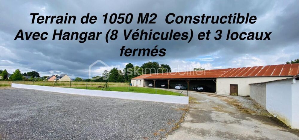 Vente Terrain Terrain Constructible de 1050 M² avec 8 Garages ouverts et 3 Locaux Fermés d'environ 268 M²  (Plein Bourg) Guilliers
